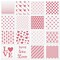 6x6 in Hearts Love Cookie Stencils for Royal Icing, Valentine Stencils for Sugar Cookie, 16 Pcs Reusable Plastic Biscuit Stencils with Assorted Sizes Heart Shapes Love Letters for Fondant Candy Baking